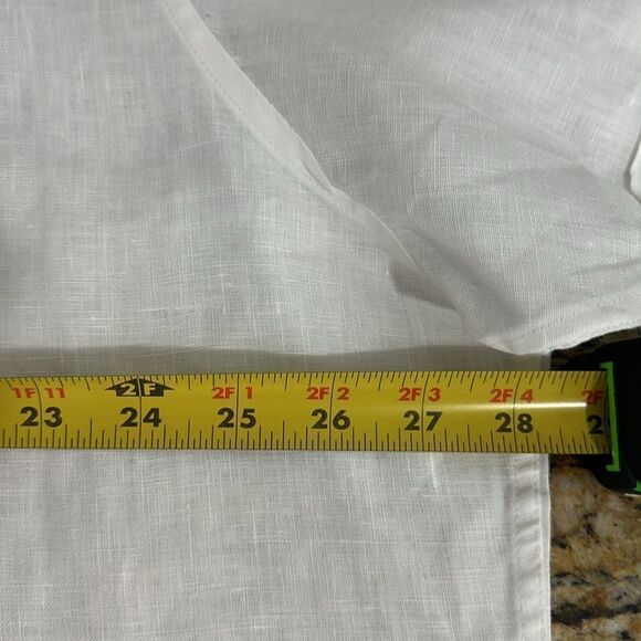 Natural Blue By Visitor Washable Linen Short Sleeve Button Down Shirt Size XL - Picture 7 of 8